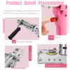 Tufting Gun Starter Tool,Tufting Kit Trimmer 2 in 1 Rug Gun Electric Carpet Weaving,Handheld for Cut/Loop Pile(Pink) view 2