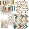 Collection - Grateful - for Thanksgiving Fall Autumn Turkey Day - 20 Double-Sided 12x12 Patterned Papers & Sticker Sheet & Die Cuts - Scrapbooking Scrapbook Card Making Crafting - Miss Kate Cuttables view 1