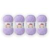 4 Skein/Pack Himalaya Dolphin Baby Chenille Yarn, Each Ball 100 gr (3.5 oz), 120 m (132 Yards), 100% Polyester, Super Bulky Baby Blanket Velvet Amigurumi Yarn, 80305 - Lavender view 1
