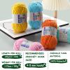 2 Pac Chenille Yarn for Crocheting - Blanket Yarn for Crocheting - Fluffy Yarn for Crochet, Baby Yarn for Crocheting Soft Blankets Weight Per Roll 50g/1.76oz, Length 60m/65yard (Golden Yellow) view 3