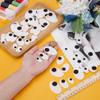 FINGERINSPIRE 90 Pairs Oval Safety Eyes 3 Size Black White Felt Eye Patches Felt Craft Eyeballs Sew on Eyes for Stuffed Animal, Halloween Eye Applique for Amigurumi Puppet Teddy Bear Crochet Plush DIY view 3