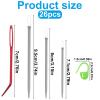 26 Pcs Large Eye Sewing Needles Kit, Yarn Darning Tapestry Needle Set Big Eye Sewing Needles Bent Curved Tip Crochet Needles Stitch Markers Accessories for Weaving Quilting Beading Project Supplies view 2