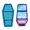 HYROOY Halloween Coffin Box UV Crystal Epoxy Mold Casket Jewelry Holder Silicone Mould view 2