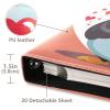 KJIZMO Love Heart Penguin Photo Album for Family Wedding Picture Anniversary 3-Ring DIY Picture Book Leather Cover Photo Album Self-Stick Scrapbook view 4