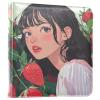 KJIZMO Strawberry Anime Photo Album for Family Wedding Picture Anniversary 3-Ring DIY Picture Book Leather Cover Photo Album Self-Stick Scrapbook view 1