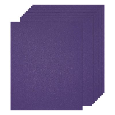 MECCANIXITY 50 Pcs Shimmer Cardstock Paper, 8 x 11 Inch Deep Purple Shimmer Paper Sheets, Metallic Cardstock Paper for Art Supplies, Paper Crafting, DIY Crafts
