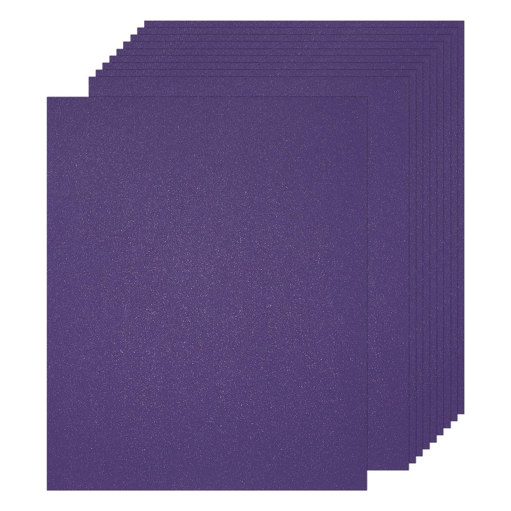 MECCANIXITY 50 Pcs Shimmer Cardstock Paper, 8 x 11 Inch Deep Purple Shimmer Paper Sheets, Metallic Cardstock Paper for Art Supplies, Paper Crafting, DIY Crafts