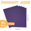 MECCANIXITY 50 Pcs Shimmer Cardstock Paper, 8 x 11 Inch Deep Purple Shimmer Paper Sheets, Metallic Cardstock Paper for Art Supplies, Paper Crafting, DIY Crafts view 2