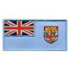 Patchion Flag of Fiji - Black Hook and Loop - Embroidered Patch/Badge/Emblem view 1