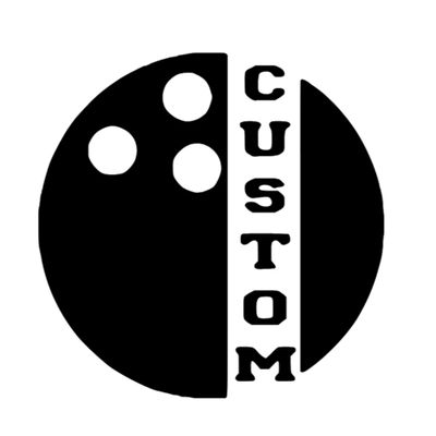 Custom Bowling Iron-On Decal | Heat Transfer Sports Patch for T-Shirts | 28 Colors in Glitter and Classic | 4 Size Options (Black)