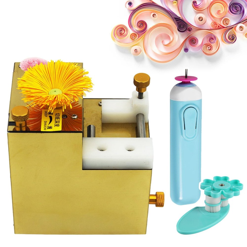 EliteBloom Automatic Tassel Paper Blades, Rechargeable Electric Paper Roll Auxiliary Tool Kit, DIY Handmade Crafts,