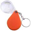 CZCZC Magnifier Foldable Keychain Pocket Magnifier 10X Colorful Magnifying Glass Portable Mini Magnifier Reading Jewelry Loupe Small Items Lupa (A Orange) view 1