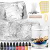 Heigble 6.6 lb Gel Candle Wax Making Clear Handmade High Density Jelly Candle Wax with Wick and Stickers with Dye for DIY Making Kit view 1