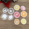 Crafts Cutting Dies,Die Cuts for Card Making,10x9.5cm Orange Slices Metal Cutting Dies Stencils for Card Making Embossing Scrapbooking Album Supplies view 1