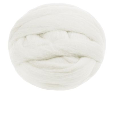 JeogYong Needle Felting Wool, 17.64oz Wool Roving Chunky Wool Yarn, White Wool Roving Yarn for Needle Felting, Wet Felting, Felting Projects, DIY Crafts
