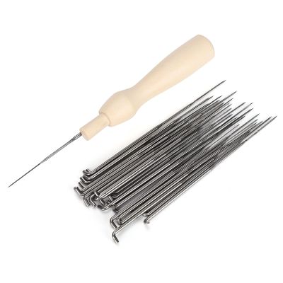Needle Felting Needles, Felting Tools Needle Felting Kit Wool Felting Tool Kit Wood Handle Stainless Steel Felting Needles Felting Supplies Felting Needles with Three Needle