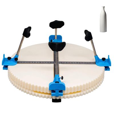 Ceramic Trimming Clamp, Portable Ceramic Trimming Rotating Clamp, Automatic Center Finding/height Adjustable/buckle Design, Used for Ceramics