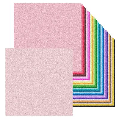 12 x 12 Inch Double Side Glitter Cardstock Paper 100LB Heavy weight No Shred Glitter Colored Card Stock for Card Making 30 Colors