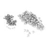 100pcs 12mm Rhinestone Rivets, Rhinestone Rivets Cap Stud 100pcs Cloth Crystal Inlay Rapid Rivets 12mm Spots Studs Cap for DIY Leather Craft Decoration (#1) view 1