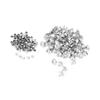 100pcs 12mm Rhinestone Rivets, Rhinestone Rivets Cap Stud 100pcs Cloth Crystal Inlay Rapid Rivets 12mm Spots Studs Cap for DIY Leather Craft Decoration (#1) view 3