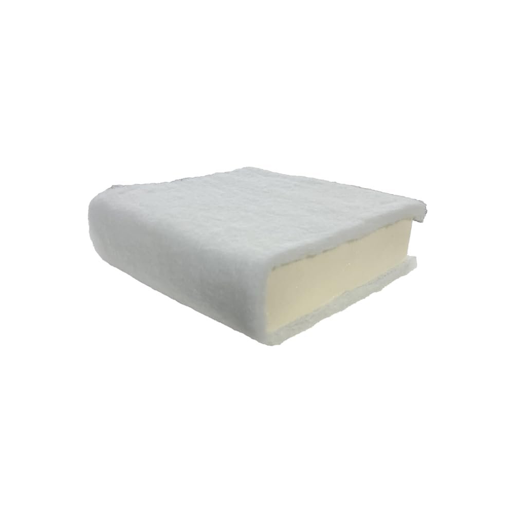 FoamRush 3" x 20" x 29" Seat Cushion Foam with Batting/Dacron (Cushion Seat Replacement) Made in USA