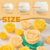 Rose Candle Making Kit with Candle Wicks Flower Silicone Mold for Candle Making Molds Set of Large + Medium + Small 3D Rose Molds DIY Handmade Soap Mould for Home Decor Valentine's Day Gift view 3