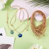 FASHEWELRY 15Pcs Adjustable Waxed Necklace Cord Bracelet Chains Rope Polyester Macrame String Waxed Rope Cord for Charms Pendants DIY Bracelet Supplies(Burlywood) view 3