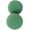 Homoyoyo 2- Round Wet Floral Foam Spheres - Hydrating Green Floral Foam Blocks for Wedding Aisle Decor, Flower Arrangements, Bouquets, and Party Centerpieces (6" Diameter) view 1