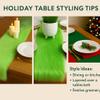 FabricLA Latte Faux Fur Accent Cut 12 x 90 Inches with Rounded Edges for Holiday & Christmas Decor view 2