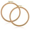 2 Pack 6 Inch Wood Embroidery Hoop, Cross Stitch Hoops Ring, Cross Stitch Supplies Beech Wooden Embroidery Frames for Art Craft Sewing, DIY Decoration view 1