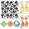 CHGCRAFT Hydrangea Texture Polymer Clay Texture Sheets Flowers Leaves Pattern Silicone Texture Stamp Clay Modeling Pattern Pad Texture Sheets for Polymer Clay Making Earrings Jewelry view 1
