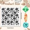 CHGCRAFT Hydrangea Texture Polymer Clay Texture Sheets Flowers Leaves Pattern Silicone Texture Stamp Clay Modeling Pattern Pad Texture Sheets for Polymer Clay Making Earrings Jewelry view 2