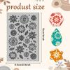 CHGCRAFT Dahlia Polymer Clay Texture Sheets Leaves Art Flowers Rubber Clay Texture Mat Plant Modeling Pad Texture Sheets for Polymer Clay Making Earrings Jewelry view 2
