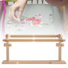 ELUKHT Cross Stitch Stand Table Hands Free Embroidery Stand Cross Stitch Frame for Handwork Quilt Frame for Hand Quilting Wooden Tapestry Frame view 2