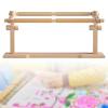 ELUKHT Cross Stitch Stand Table Hands Free Embroidery Stand Cross Stitch Frame for Handwork Quilt Frame for Hand Quilting Wooden Tapestry Frame view 3