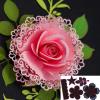 Card Making Tools,Die Cuts for Card Making,14.2x8.8cm Rose Flower Leaves Metal Cutting Dies Stencils for Scrapbooking Paper Cards Craft view 1