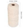 Single Strand Macrame Cord 3 mm 100m Strand Cotton Cord for Macrame Art, Strong Cotton String, Cotton Macrame Rope Yarn, Thick Cotton Cord for Wall Hangings, Plant Hangers view 4