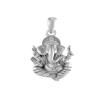 Samyuktha God Ganesh Pendant for Men & Women Sterling Silver (92.5% purity) Pure Silver Lord Ganapathy Locket for Good Health & Wealth - Only Pendent view 1