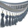 Fringe Trim Tassel,Crystal Beaded Pendant Tassel, for Curtain Clothing Decorative Sewing Supplies(Dark Yellow) view 2