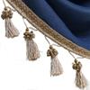 Fringe Trim Tassel,Crystal Beaded Pendant Tassel, for Curtain Clothing Decorative Sewing Supplies(Dark Yellow) view 3