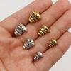 10Pcs/Lot Antique Silver/Gold Color Tower Shape Bead Caps 8Mm 10Mm 12Mm Metal Tassel End Cover Receptacle Diy Jewelry Making - (Color: Antique Silver/Size: 8Mm Hole1Mm 10Pcs) view 2