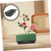VILLFUL 4pcs Floral Foam Tray for Flower Arrangements Easy Use Plastic Mud Tray for Secure Flower Fixing Simple Design for Elegant Displays for Home and Wedding Decor view 2
