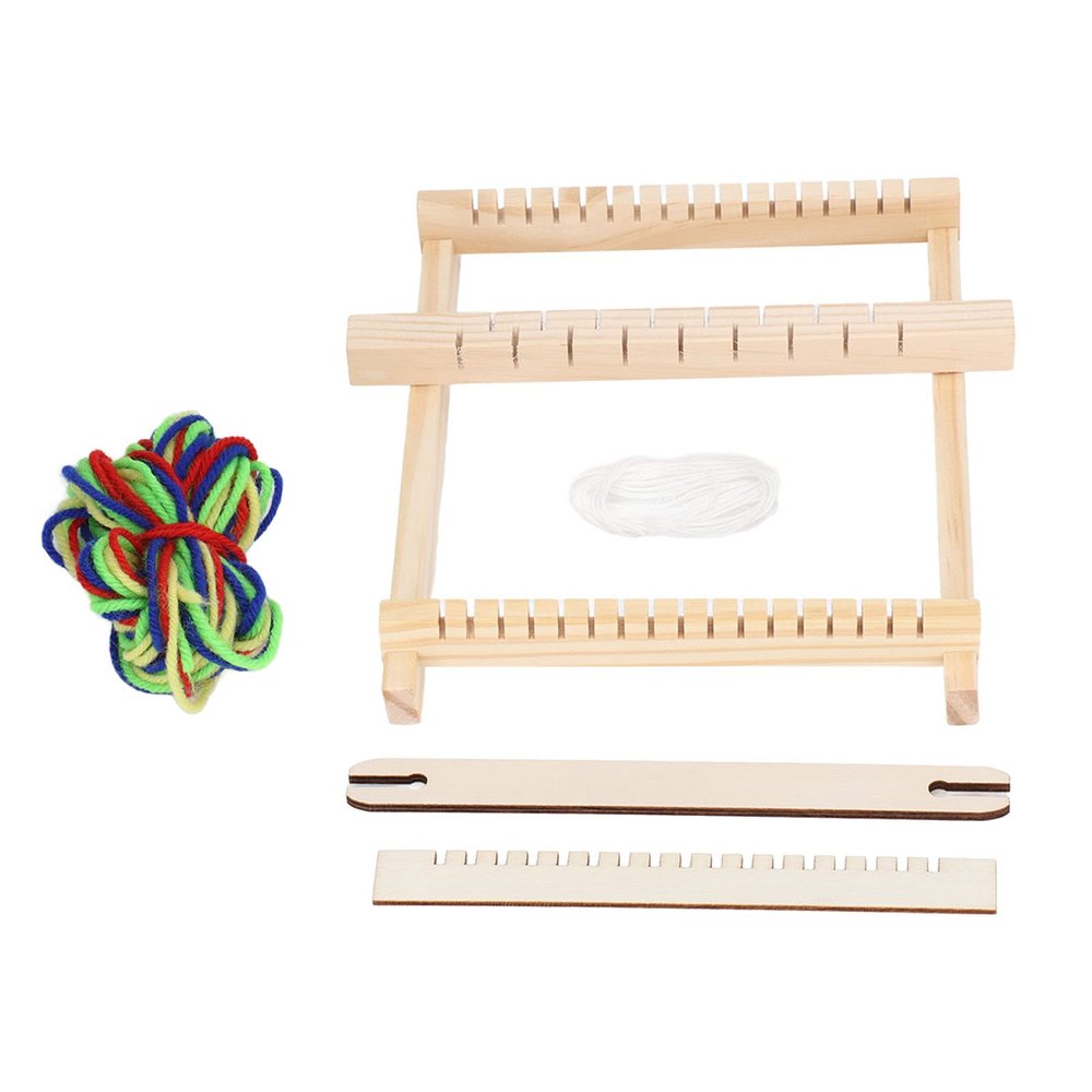 Knitting, Weaving for Adults Blanket Kids Weaving Easy Hand Eye Coordination Wood Weaving Kit Universal Wooden for Kids Beginners Adult
