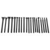 20Pcs Leather Stamping Kit with Metal Punch Tools for DIY Craft Saddle Making & Carving Stamper Set Working view 1
