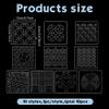 FREEBLOSS 10Pcs Acrylic Sashiko Stencils Acrylic Drawing Line Template for Hand Quilting Sashiko Patterns Templates Embroidery Stencils for Hand Sewing Lovers 4.7 * 4.7inch view 2