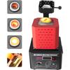 Gold Melting Furnace, 2912 Digital Casting Jewelry Making Tool Electric Gold Metal Melting Furnace, Commercial Melting Furnace, for Gold, Silver, Copper, Aluminum, Iron, Steel,Red-for1kgMetal view 1