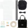 LNJMRU 18pcs DIY Knitting Crochet Bags Kit Hand-Knit Woven Bag Making Tool Cross Stitch Mesh Plastic Canvas Sheets Set Handmade Bag(Color-A) view 2