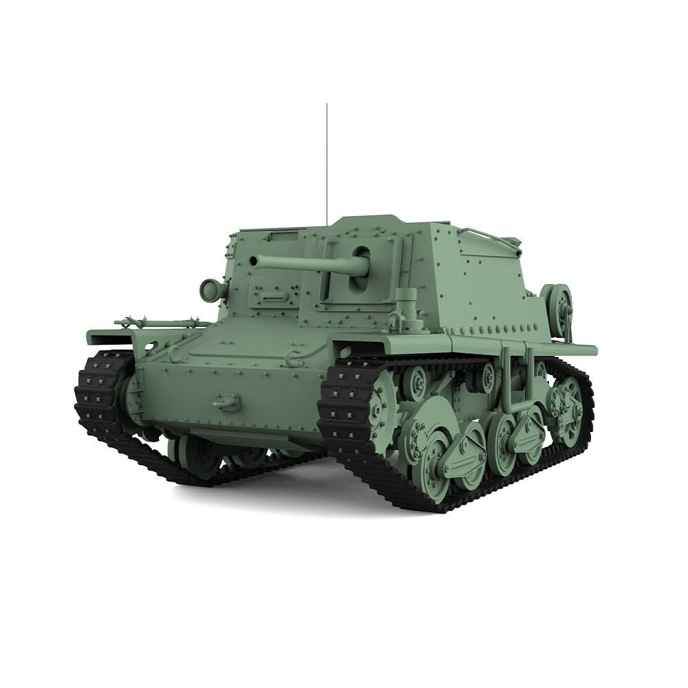 MRY-SFW 1/144 Military Model Italian Fiat-Ansaldo L40 47/32 Self-propelled Artillery Armor Vehicle