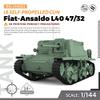 MRY-SFW 1/144 Military Model Italian Fiat-Ansaldo L40 47/32 Self-propelled Artillery Armor Vehicle view 2