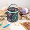 LZM-DIEWLEI Knitting Bag, Yarn Storage Organizer, Large Capacity Crochet Bags for Knitting Needles, Crochet Hooks, Knitting Accessories, Unfinished Project, Skeins Yarn view 4